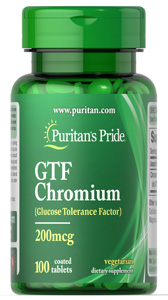 Puritan's Pride GTF Chromium 200 mcg