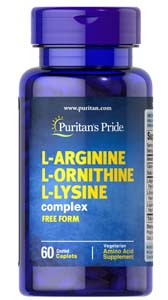 Puritan's Pride L-Arginine L-Ornithine L-Lysine